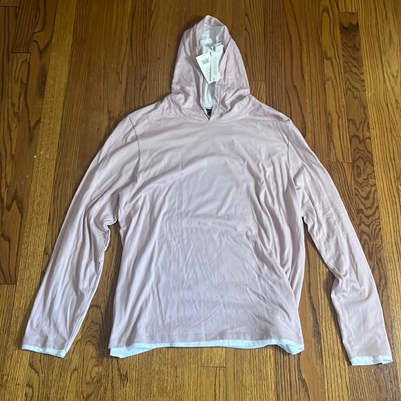 NWT Vince Men’s Pink Light Hoodie Size L
